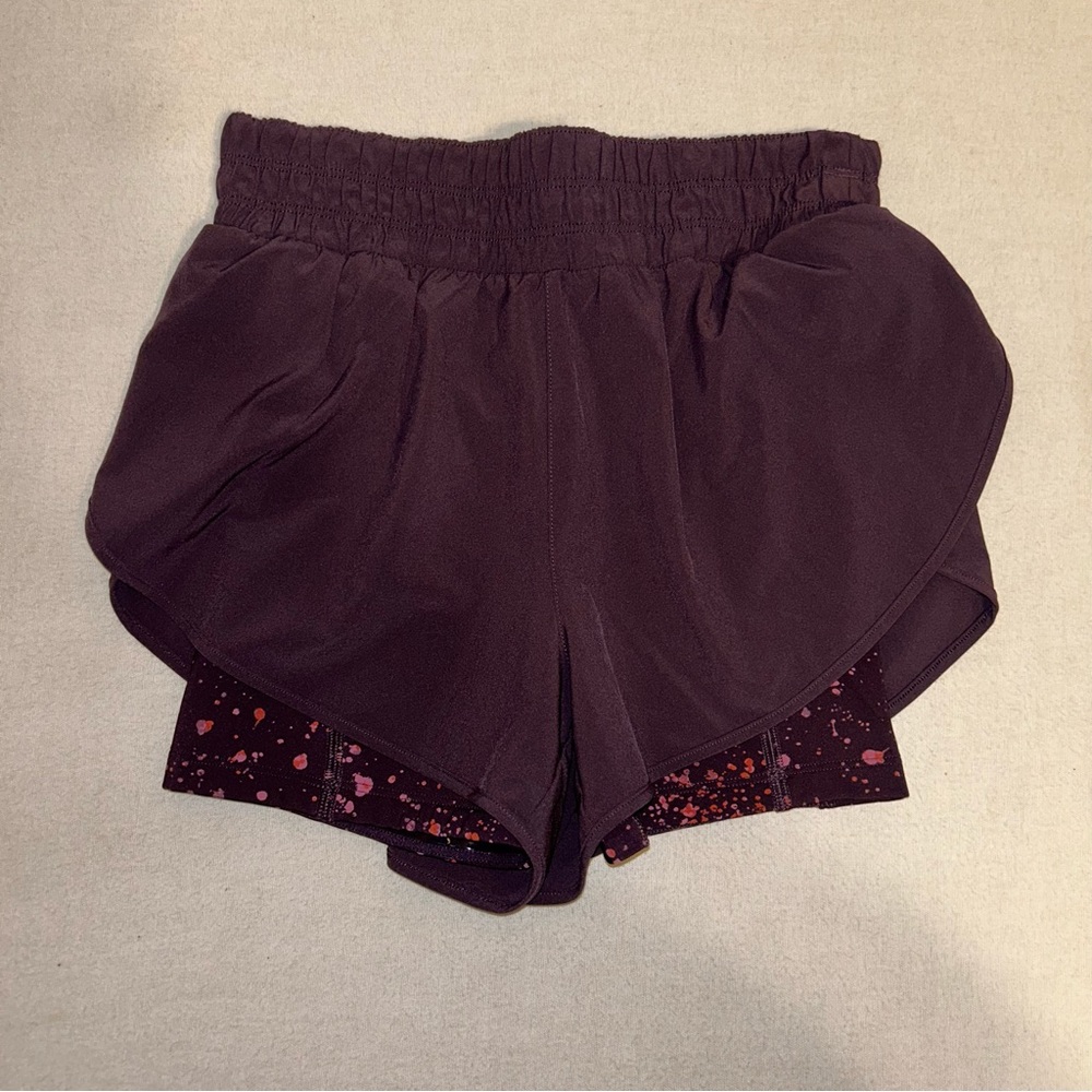 Athleta‎ HIIT 2-in-1 short Purple size XXS